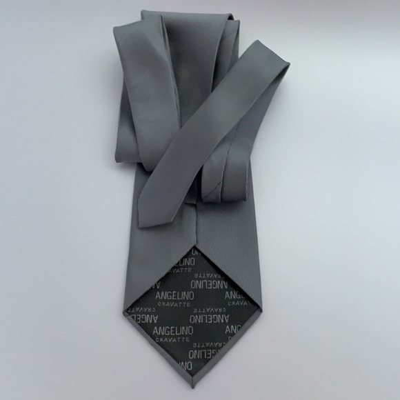 BOSS Hugo Boss fine line grey neck tie - Picture 7 of 8